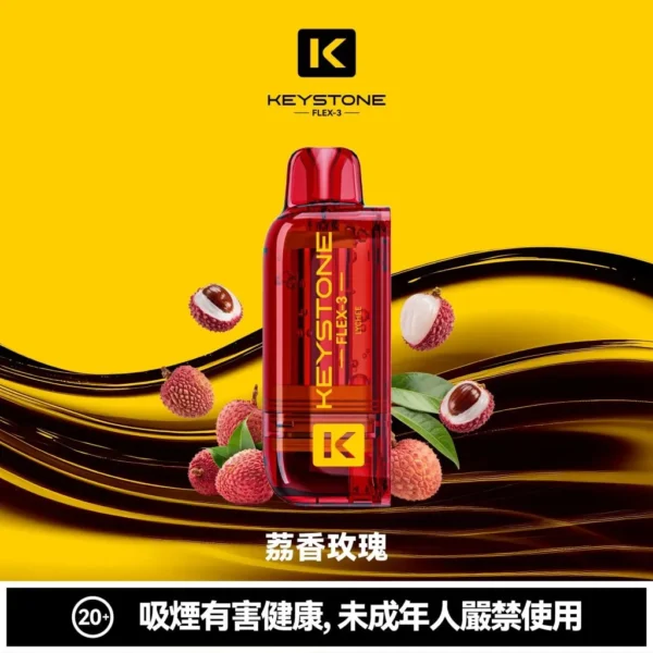 【台灣現貨】KEYSTONE FLEX-3 鑰石 25000口拋棄式電子煙 爆款熱銷 秒發免運【買一盒煙彈送主機】