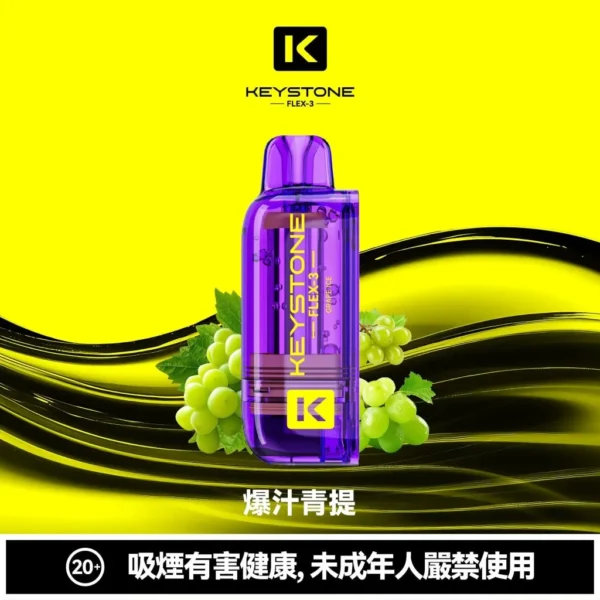 【台灣現貨】KEYSTONE FLEX-3 鑰石 25000口拋棄式電子煙 爆款熱銷 秒發免運【買一盒煙彈送主機】