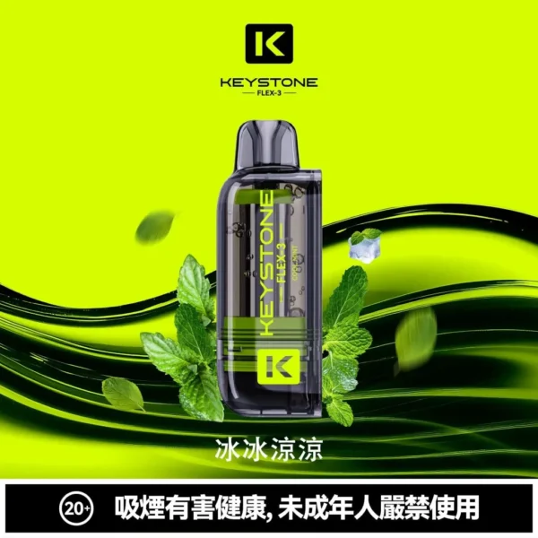 【台灣現貨】KEYSTONE FLEX-3 鑰石 25000口拋棄式電子煙 爆款熱銷 秒發免運【買一盒煙彈送主機】