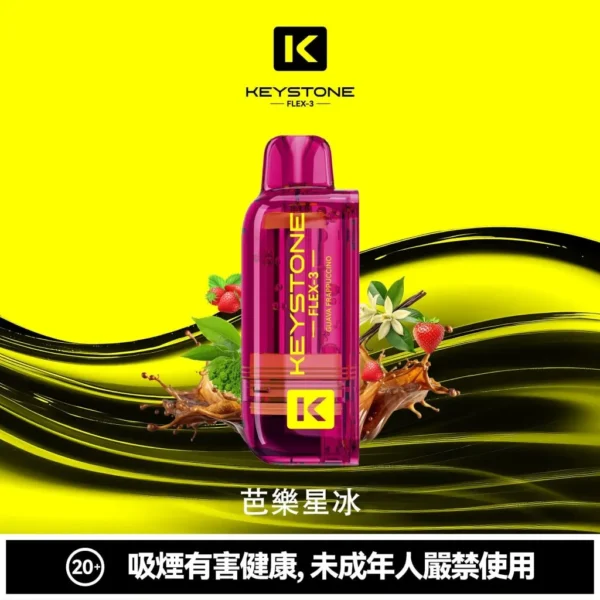 【台灣現貨】KEYSTONE FLEX-3 鑰石 25000口拋棄式電子煙 爆款熱銷 秒發免運【買一盒煙彈送主機】