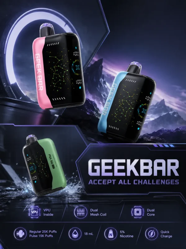 【現貨秒發】GEEK BAR Pluse X 星空 25000 PUFFS 一次性主機 潮人必備顏值天花板 熱銷補貨免運【買5贈1】