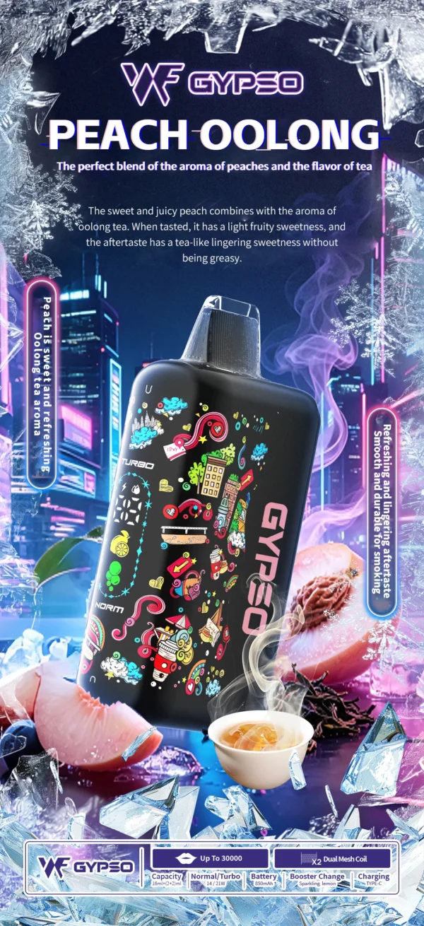 【顏值天花板】GYPSO 滿天星 30000口拋棄式電子煙 擊喉感扎實 濃郁順滑 首選