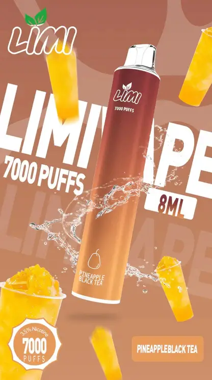 LIMI拋棄式一次性7000口 (10) LIMI 冰感水果系列 7000口拋棄式電子煙|3.5%尼古丁鹽強勁擊喉 清涼順口極致體驗