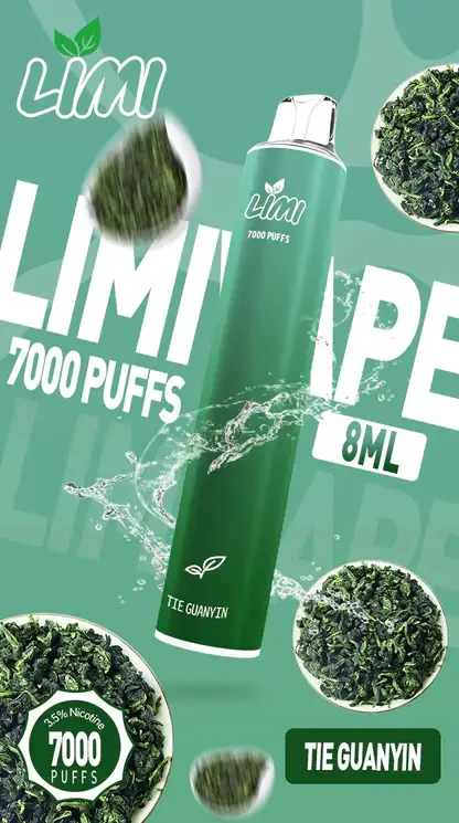 LIMI拋棄式一次性7000口 (11) LIMI 冰感水果系列 7000口拋棄式電子煙|3.5%尼古丁鹽強勁擊喉 清涼順口極致體驗