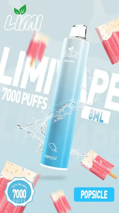 LIMI拋棄式一次性7000口 (13) LIMI 冰感水果系列 7000口拋棄式電子煙|3.5%尼古丁鹽強勁擊喉 清涼順口極致體驗