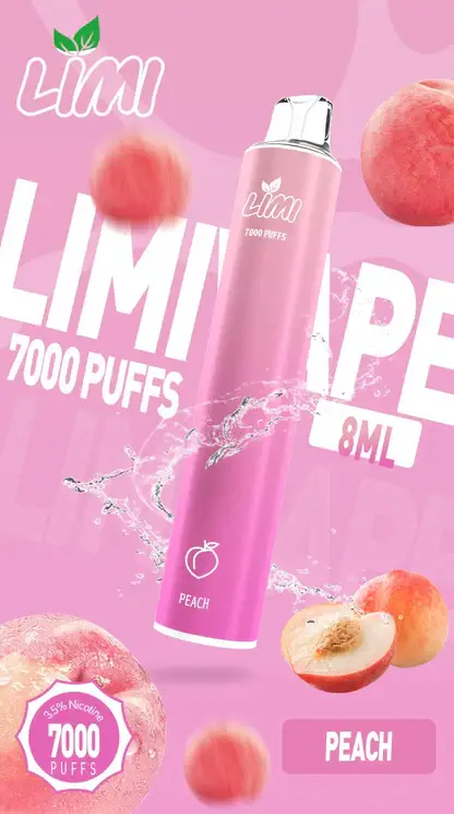 LIMI拋棄式一次性7000口 LIMI 冰感水果系列 7000口拋棄式電子煙|3.5%尼古丁鹽強勁擊喉 清涼順口極致體驗