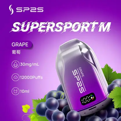 SP2S 歐洲版 12000口拋棄式｜自帶LED電量顯示 10ml澎湃容量人氣夯款 懂買玩家瘋搶的話題焦點