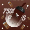 VAKA 冰感水果奶茶系 7500口拋棄式電子煙｜3%尼古丁鹽順滑擊喉 600mAh可充電細膩體驗