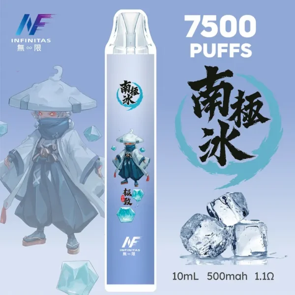 【INF無限 7500口 鬼滅系列 拋棄式】 鬼滅之刃 聯名限定款 7500口 (2) inf 無限 鬼滅之刃聯名 拋棄式 7500口 10ml大容量 1.1歐姆細膩飽滿 Mesh芯順滑隨身享受