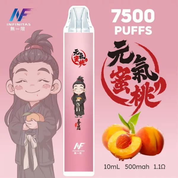 【INF無限 7500口 鬼滅系列 拋棄式】 鬼滅之刃 聯名限定款 7500口 (6) inf 無限 鬼滅之刃聯名 拋棄式 7500口 10ml大容量 1.1歐姆細膩飽滿 Mesh芯順滑隨身享受